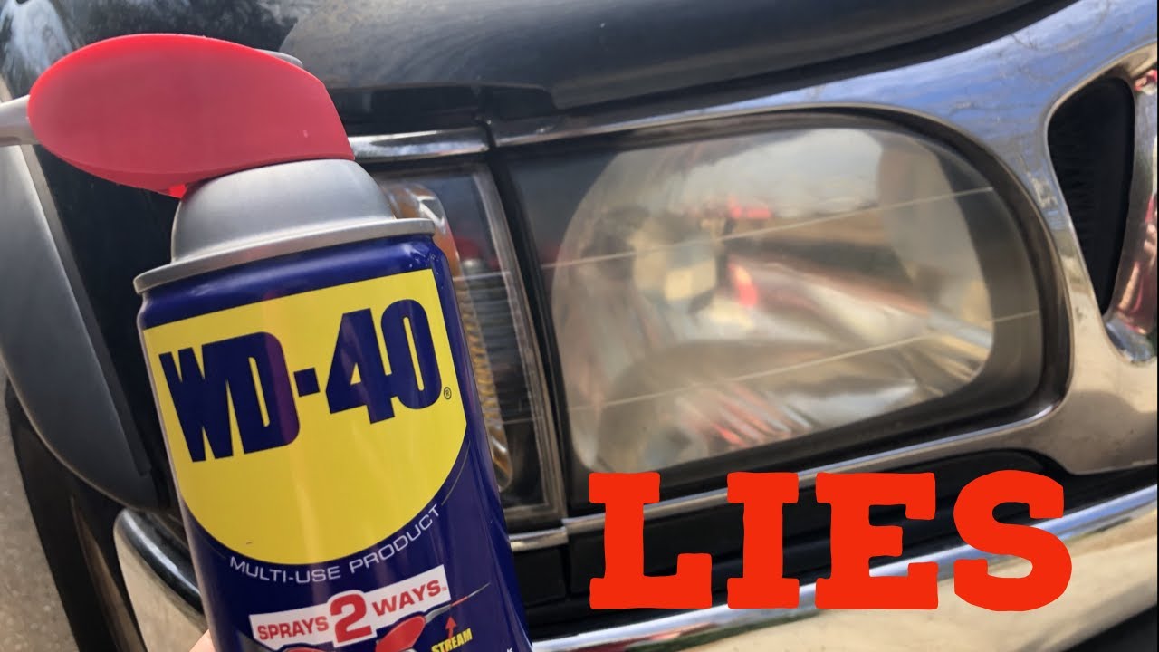 ЛОЖЬ о WD40 против фар!