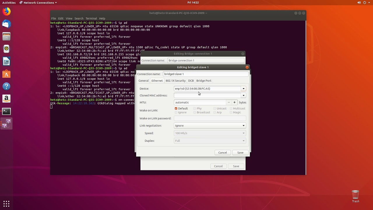 qemu/virt-manager/kvm bridge and NAT networking