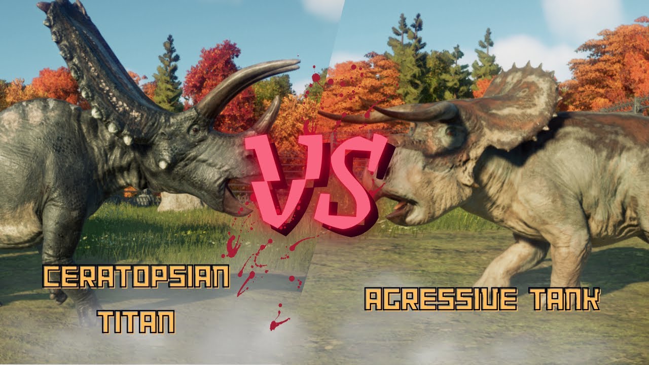 Nasutoceratops vs Pentaceratops | Ceratopsian Clash! | Jurassic World Evolution 2 Battle