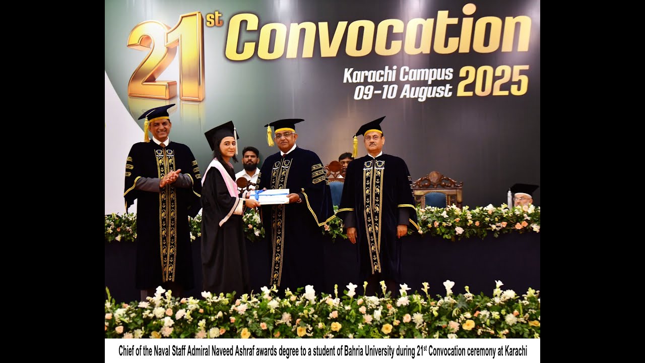 BAHRIA UNIVERSITY KARACHI CAMPUS HOLDS 21st CONVOCATION