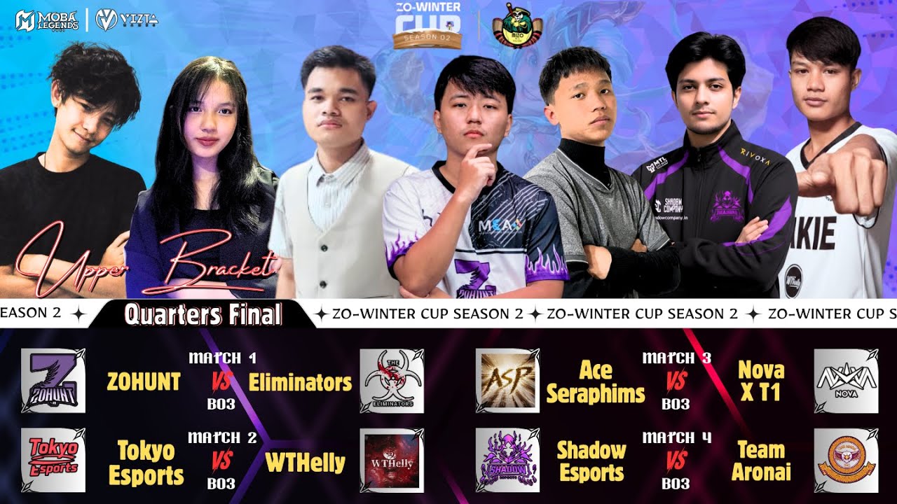 🔴Live. Zo-Winter Cup S2 | Quarters Final | Knockout | #mobalegends #gaming #mlbb
