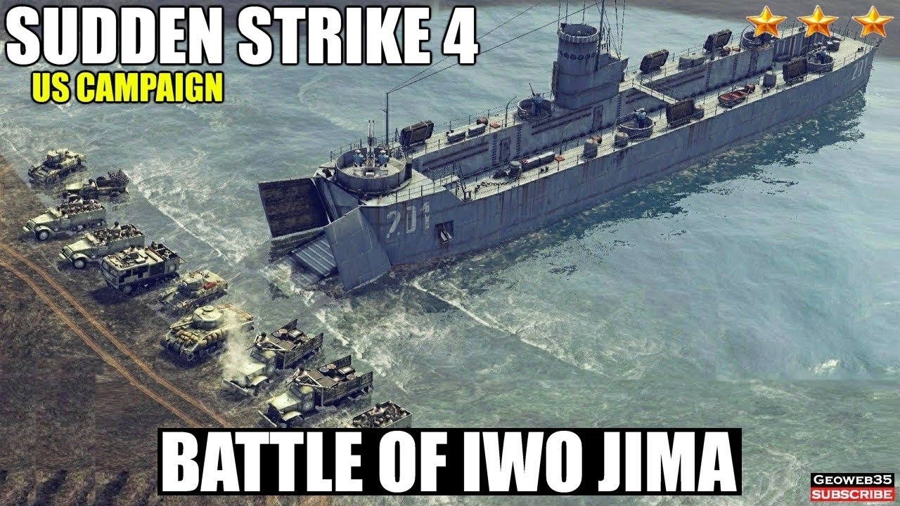 Sudden Strike 4 The Pacific War DLC | US Campaign | Battle of Iwo Jima