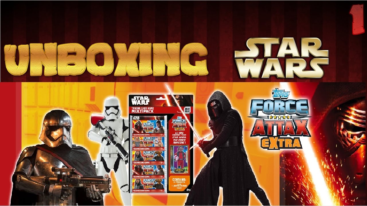 Unboxing #1-Star Wars Force Attax Extra Multipack