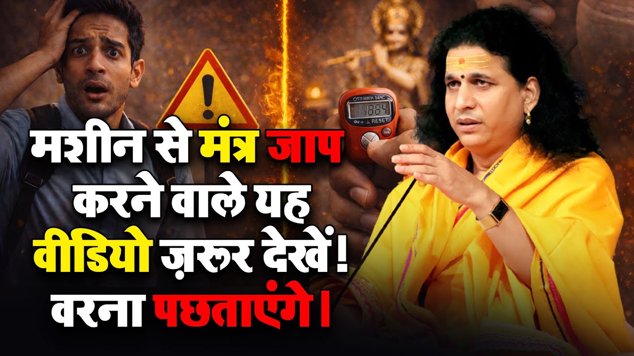 मशीन से मंत्र जाप करने वाले यह वीडियो ज़रूर देखें! वरना पछताएंगे। #santindradevjimaharaj  #bhaktimarg