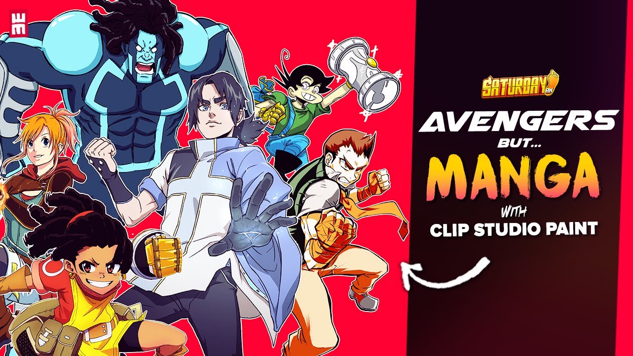 Saturday Wars Manga Comic Crossover! with CLIP STUDIO PAINT