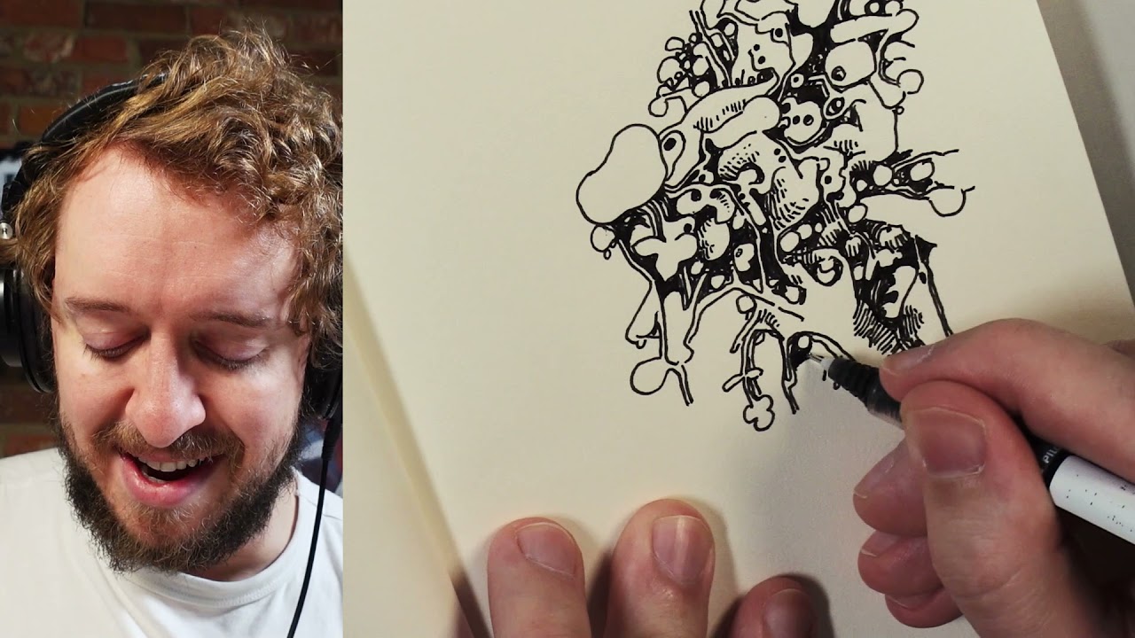 Slow Down: 1 Hour of Drawing with Peter  Realtime Drawing)
