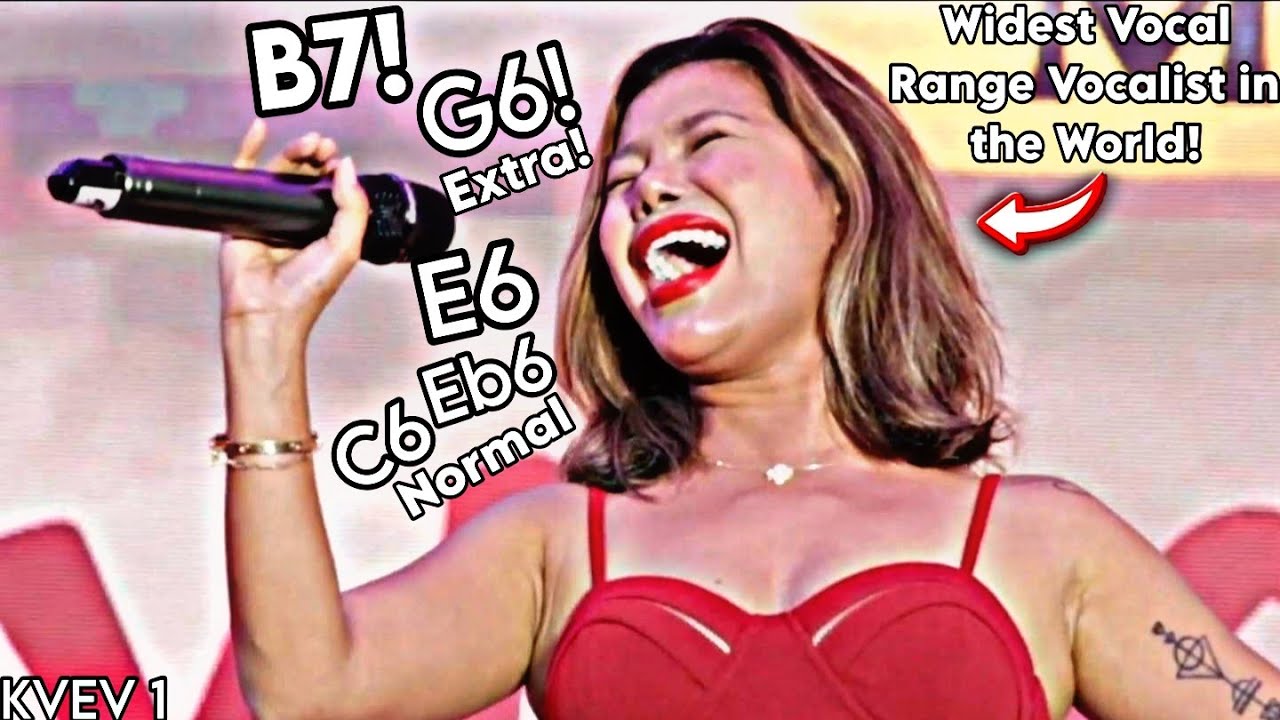 The Impossible Vocal Range: Katrina Velarde Same Song Climax Normal vs Extra Live Vocals 