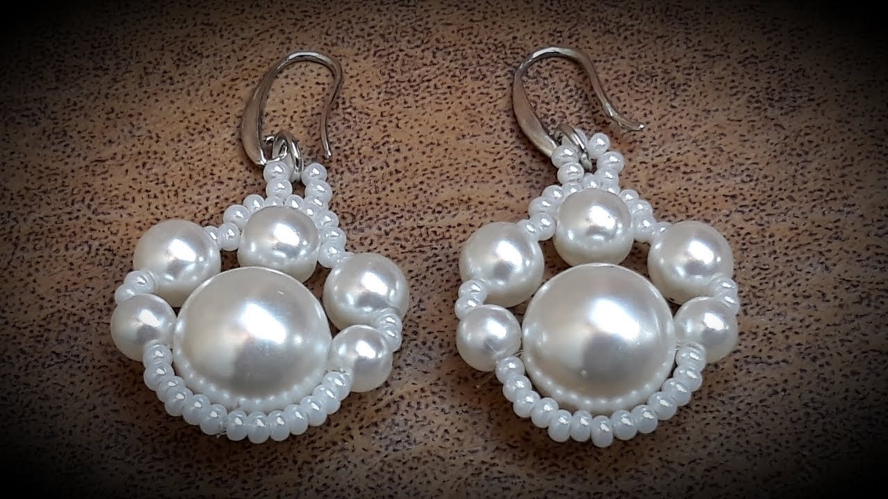 Hermosos Aros de Perlas...Clase #245!!!