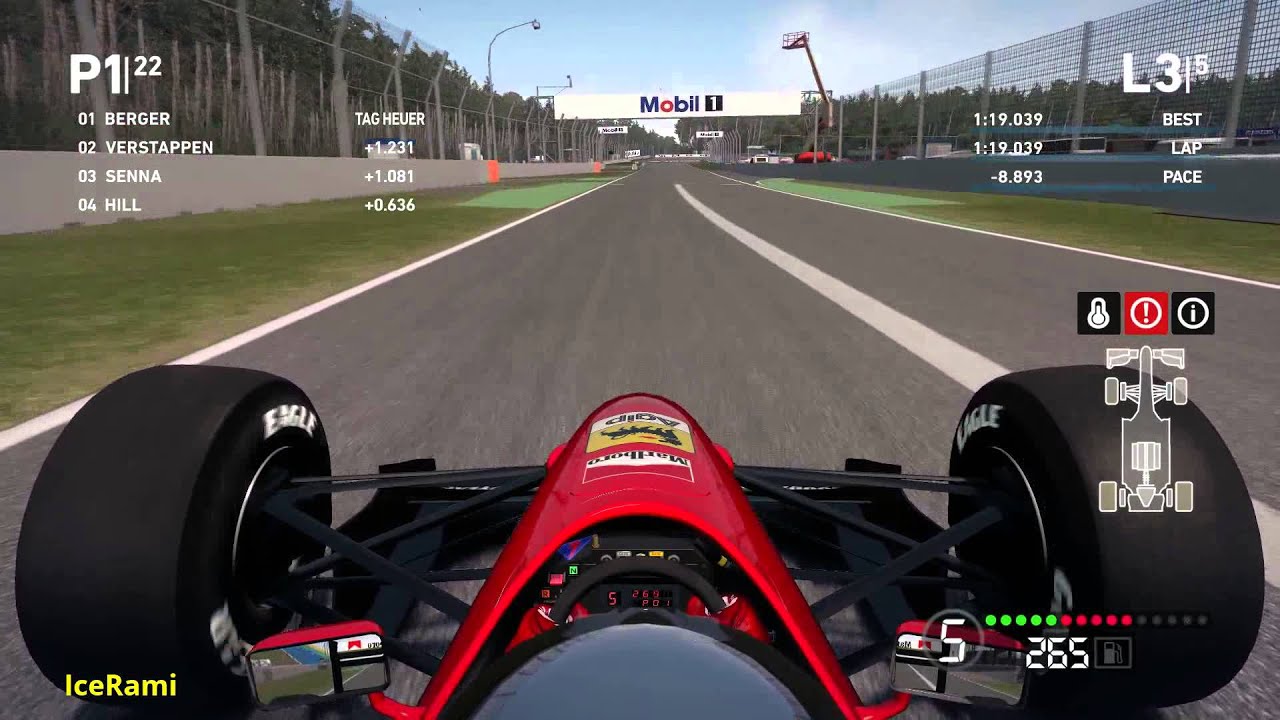 F1 1994 mod - GERHARD BERGER (FERRARI)  - RACE - GAMEPLAY
