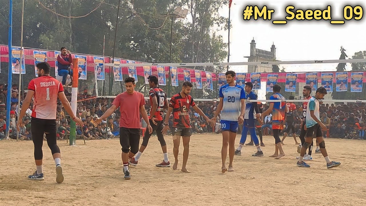 | Azamgarh VS Mujaffarnagar | #mr_saeed_09 | All india volleyball Tournament Bina para Azamgarh |