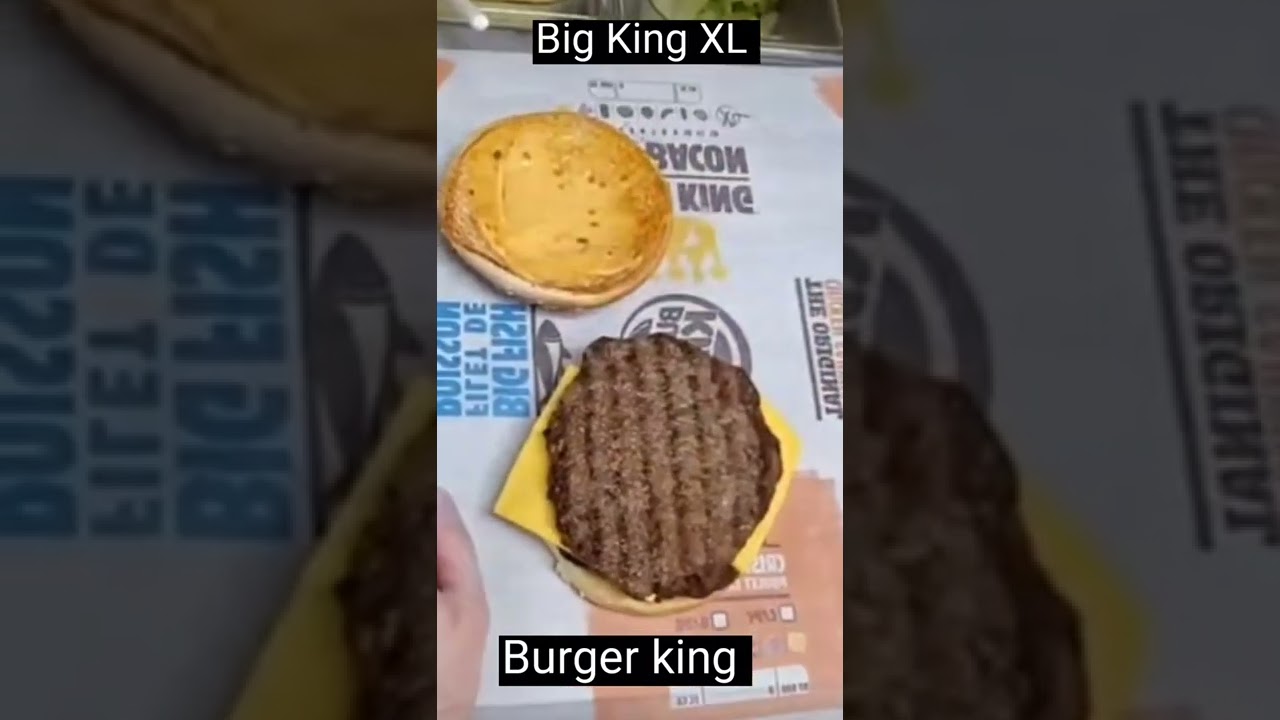 How we make Big King XL in the Menu of Burger King | #shorts
