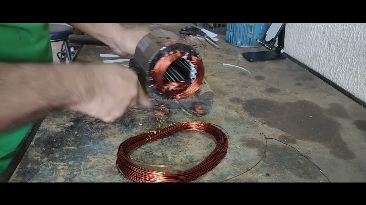 REBOBINANDO UM MOTOR DA LAVADORA WAP 2550