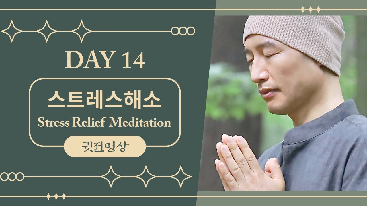 [ENG] Day14 🧘🏻&zwj;♂️ 빠르게 쌓인 긴장과 불안을 해소하고, 마음을 가라앉히는 스트레스 해소 명상 / 10분 명상으로 스트레스 해소하기, 마음 가라앉히기, 스트레스 날리기