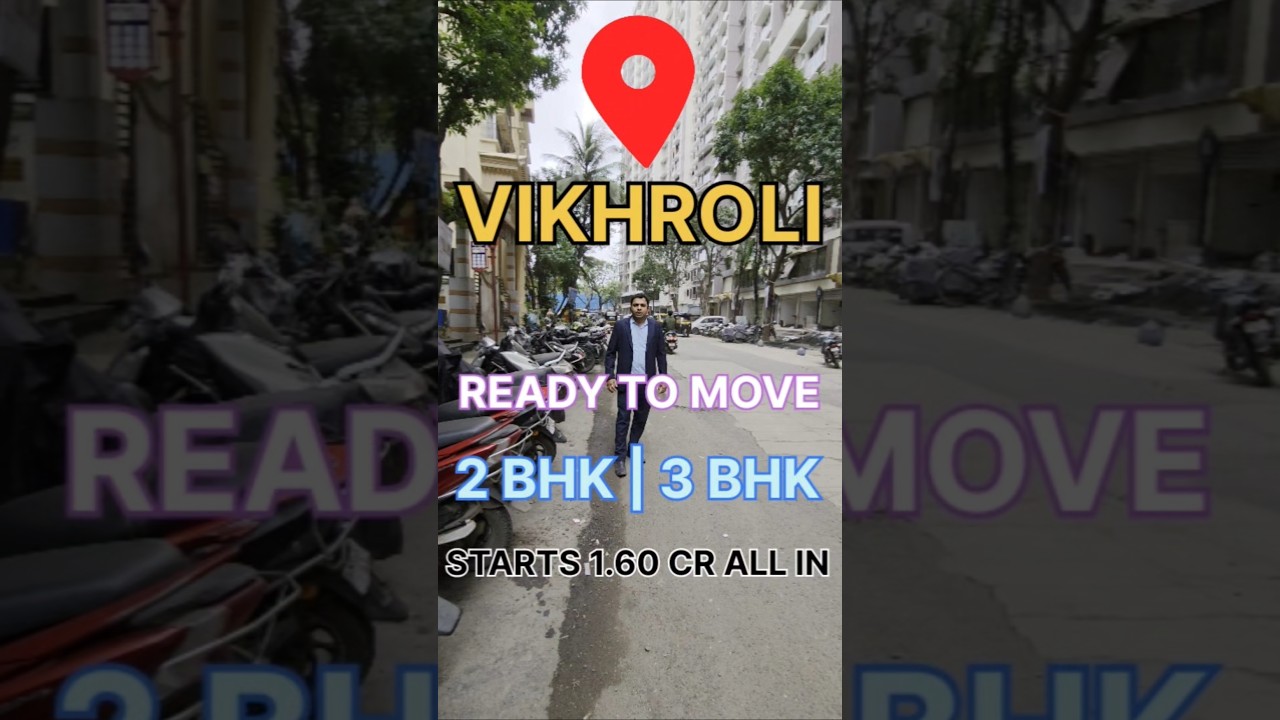 READY POSSESSION 2 BHK 3 BHK FLATS IN VIKHROLI  , Starts 1.60 CR All in