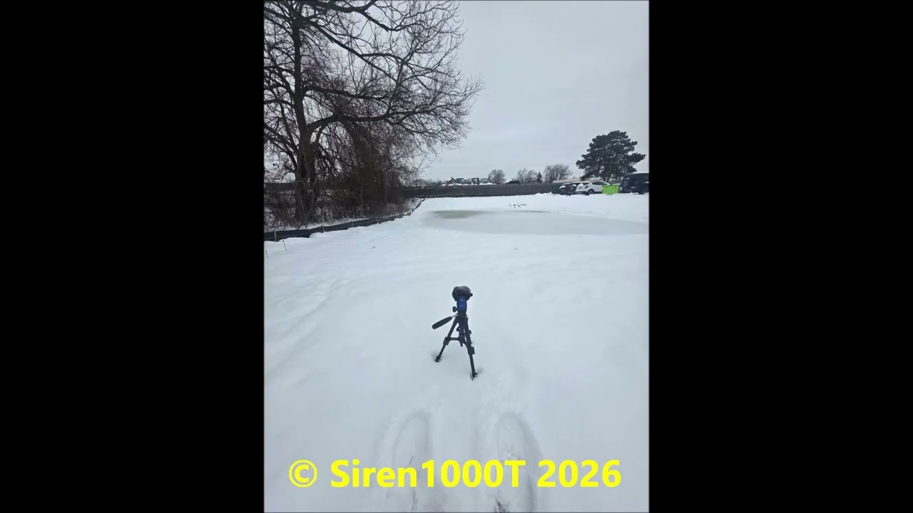 Audio only of Battle Creek Tornado Siren system ambience test January 3rd, 2026