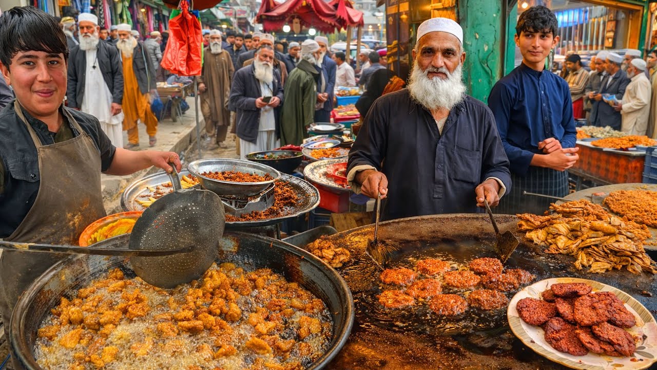 EveryThing you Can find in Laghman Afghanistan  | Kabuli Pulao | Street food | Liver fry
