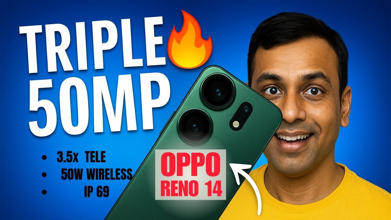 Oppo Reno 14 &ndash; Triple 50MP Shocker 📸 + 6000mAh Battery Beast!