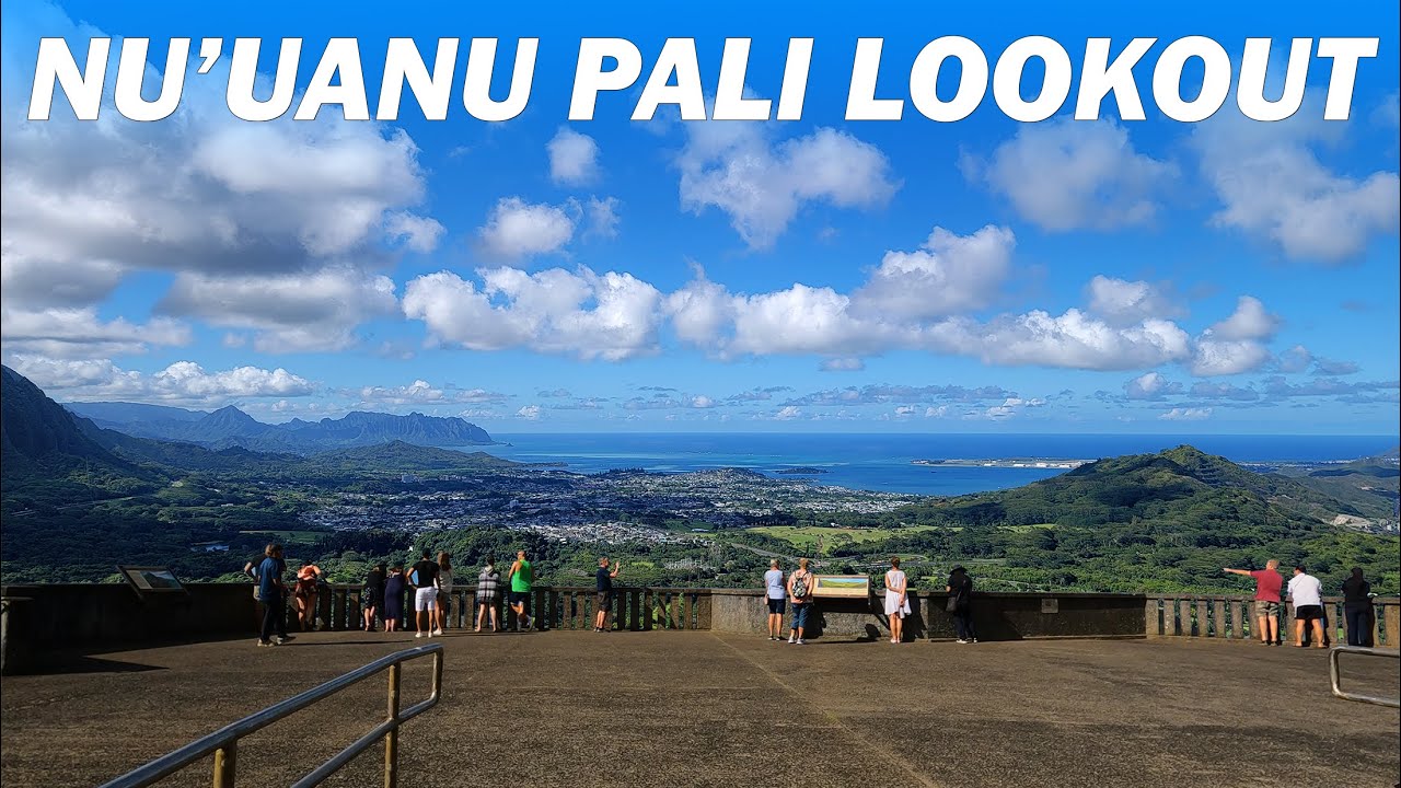 Hawaii Nuuanu Pali Lookout 🌈 Koolau Range and Kaneohe View 🌈 Best Views on Oahu | Pali Hwy 🌴 Hawaii