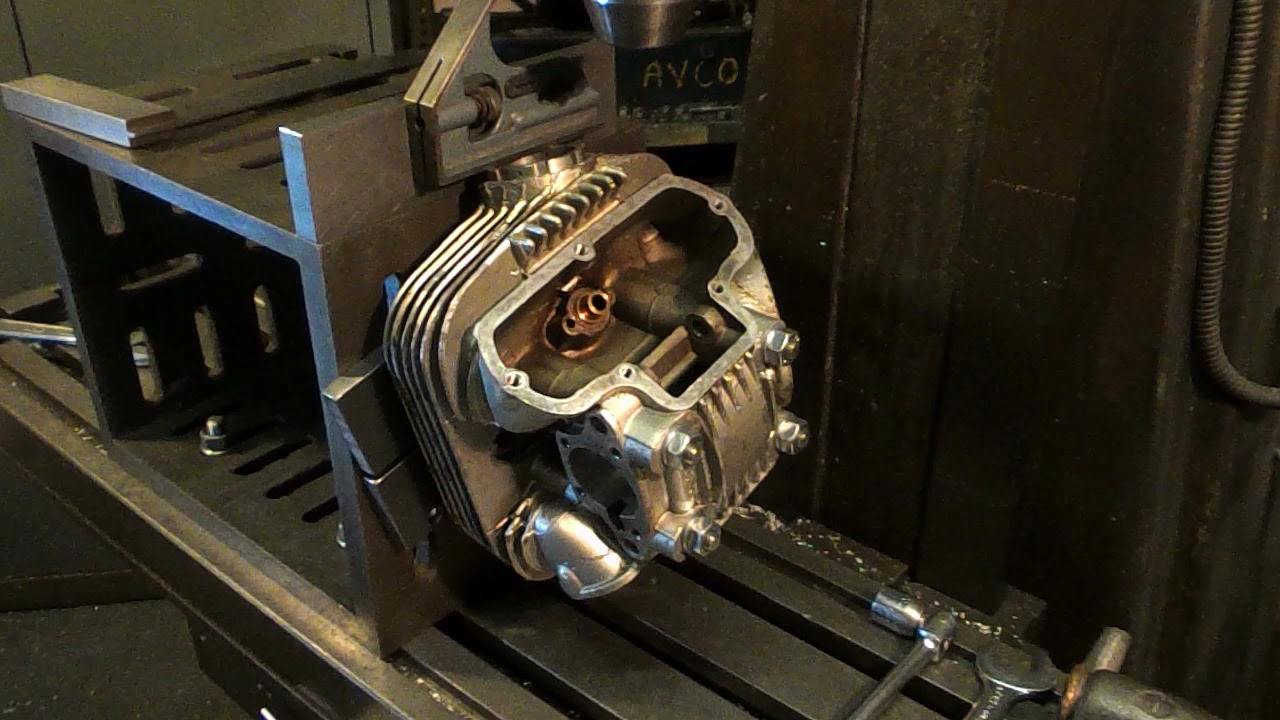 Repairing a Ducati exhaust port thread. Part 1 - machining the cylinder head.