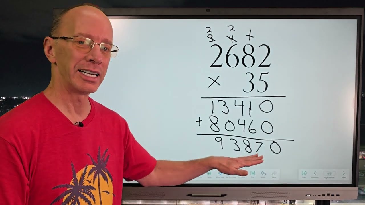 4-digit by 2-digit | Multiplication | Maths
