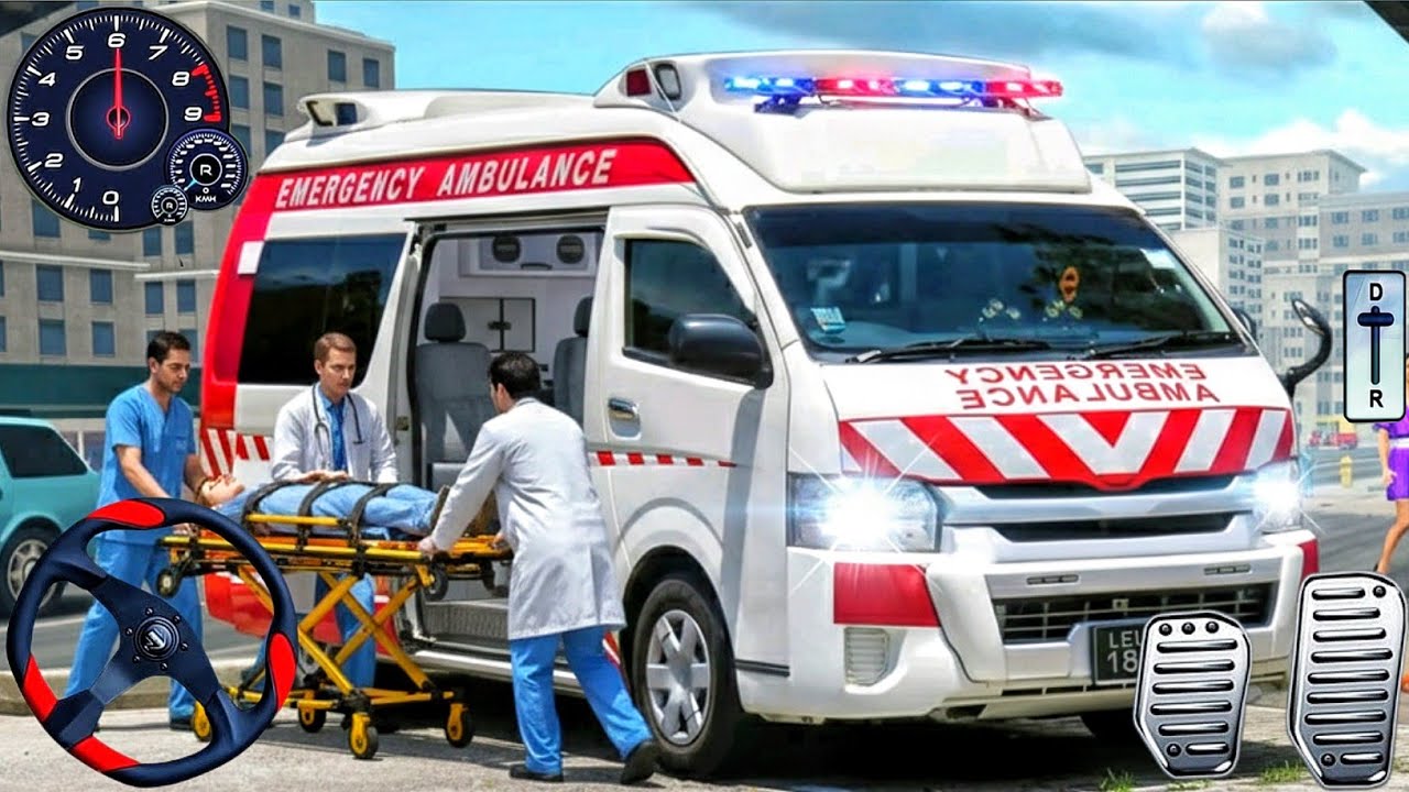 New Ambulance City Rescue Simulator 3D - 911 US Emergency Ambulance Driving 3D : Android Gameplay