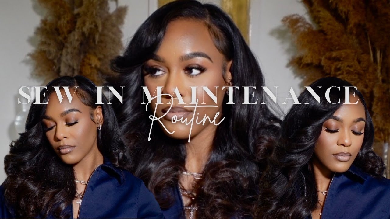 MY FULL SEW-IN MAINTENANCE ROUTINE AT HOME | HOW TO WASH AND STYLE YOUR LEAVE-OUT SEW-IN LIKE A PRO!