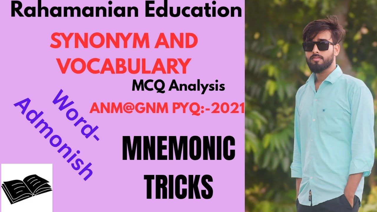 Synonym- Admonish... ANM@GNM- 2021PYQ
