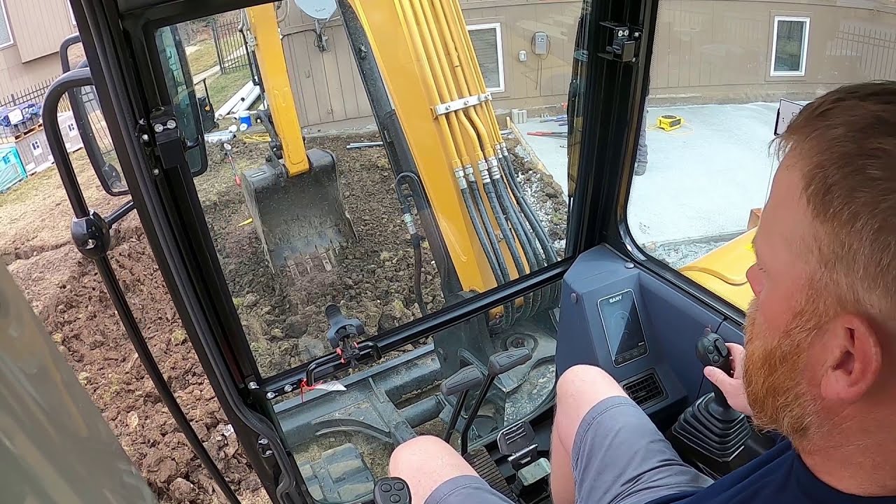Digging a Paver Patio with the Sany SY60C Excavator