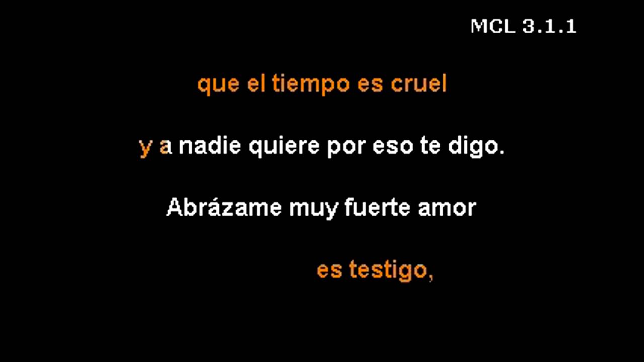 Abrazame muy fuerte Verción Barítono karaoke