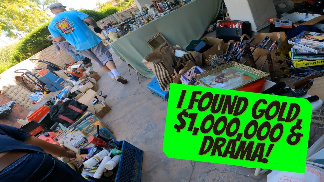 GOT SOME GARAGE SALE DRAMA & I FOUND GOLD!