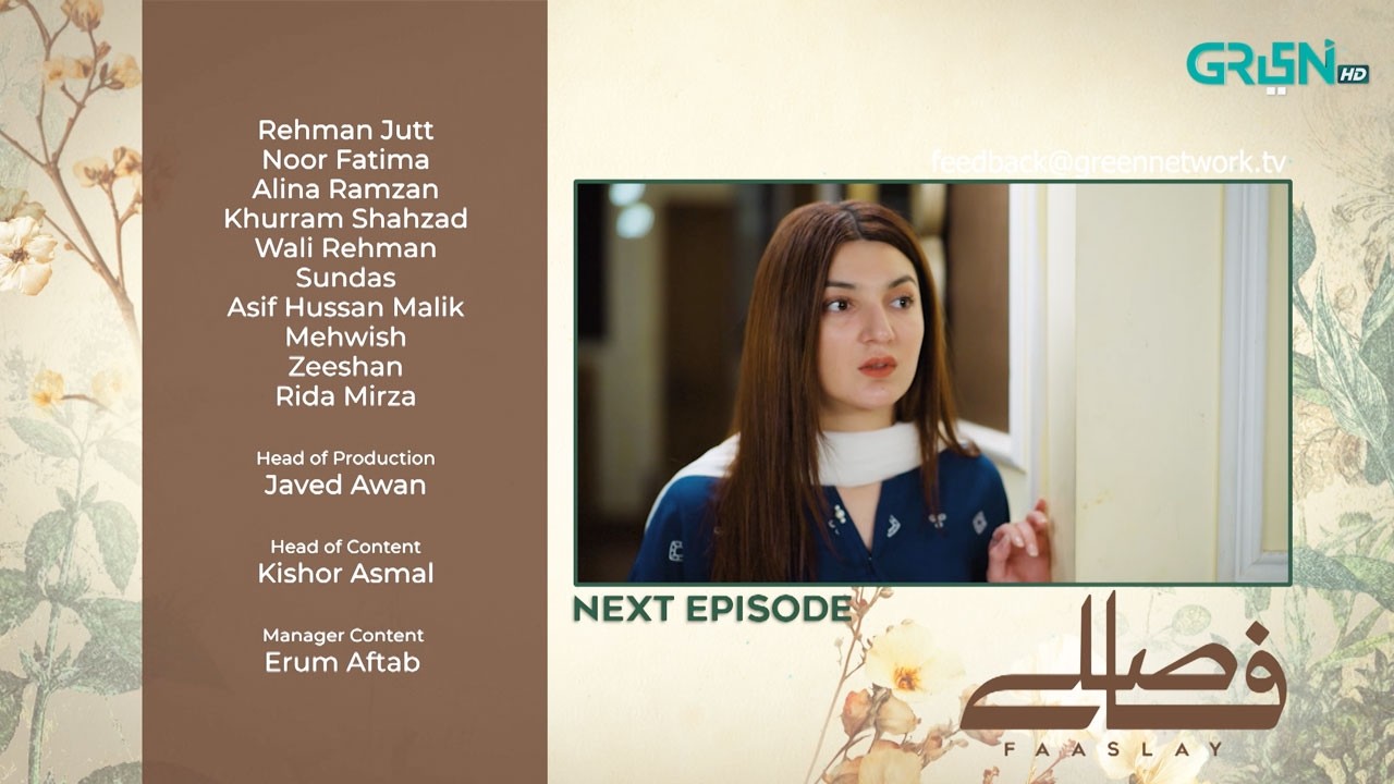 Faaslay Episode 46 ( Teaser ) 15th March 2026 | Ali Ansari - Saboor Aly | Green TV Entertainment