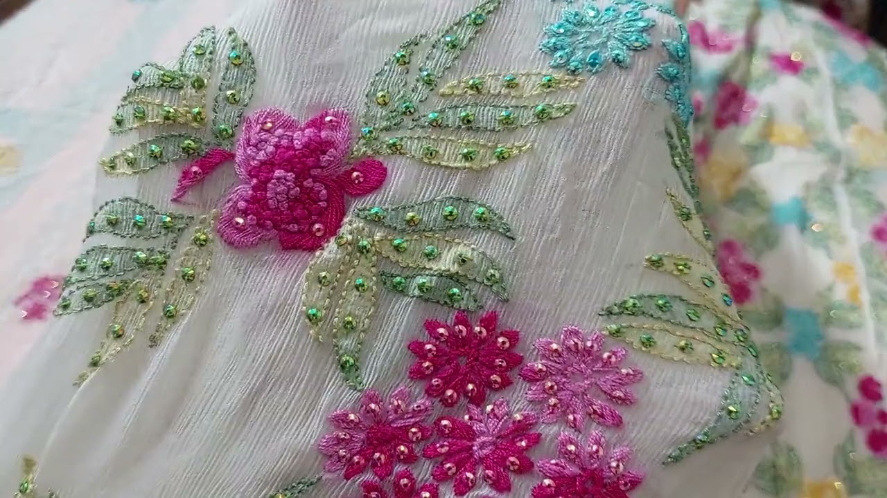 Pure Multani handmade embroidery collection order 03086642270
