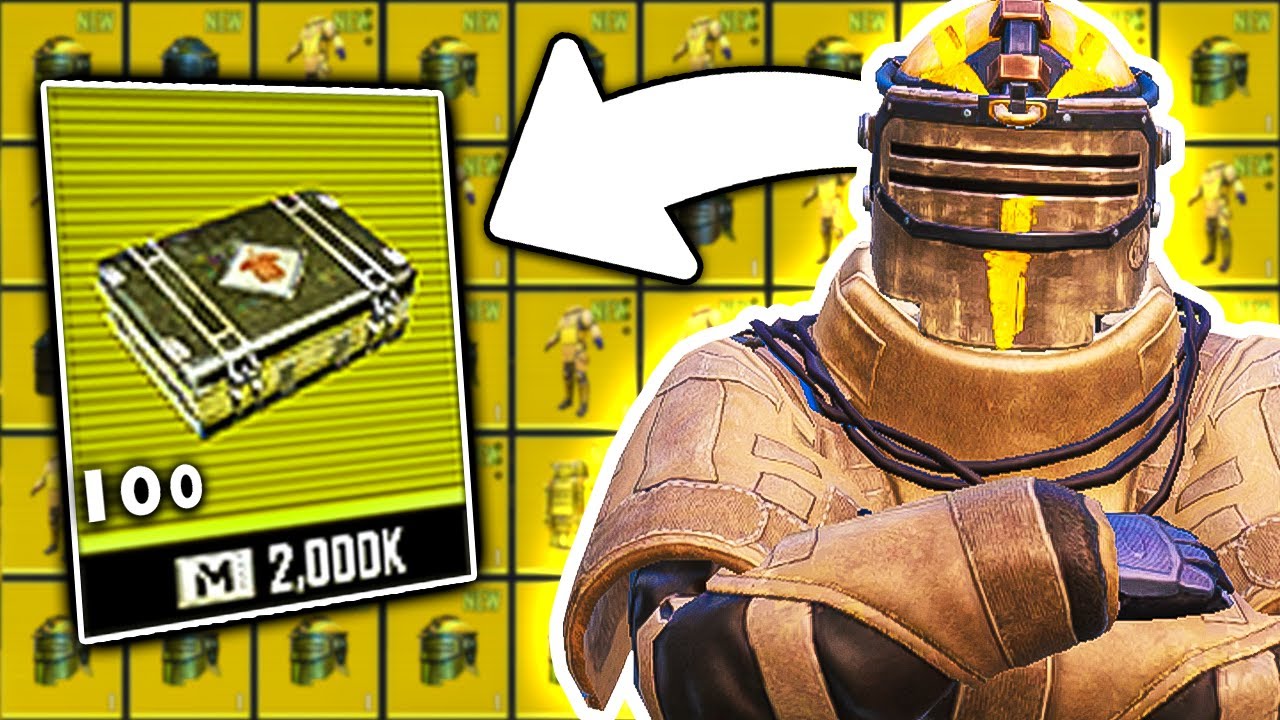 Opening 100 Fabled Armor Crates in Metro Royale