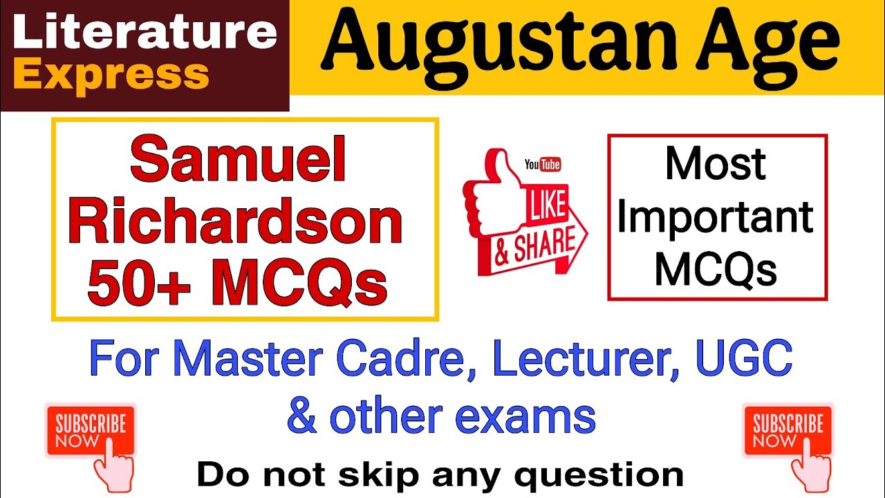 Samuel Richardson MCQs
