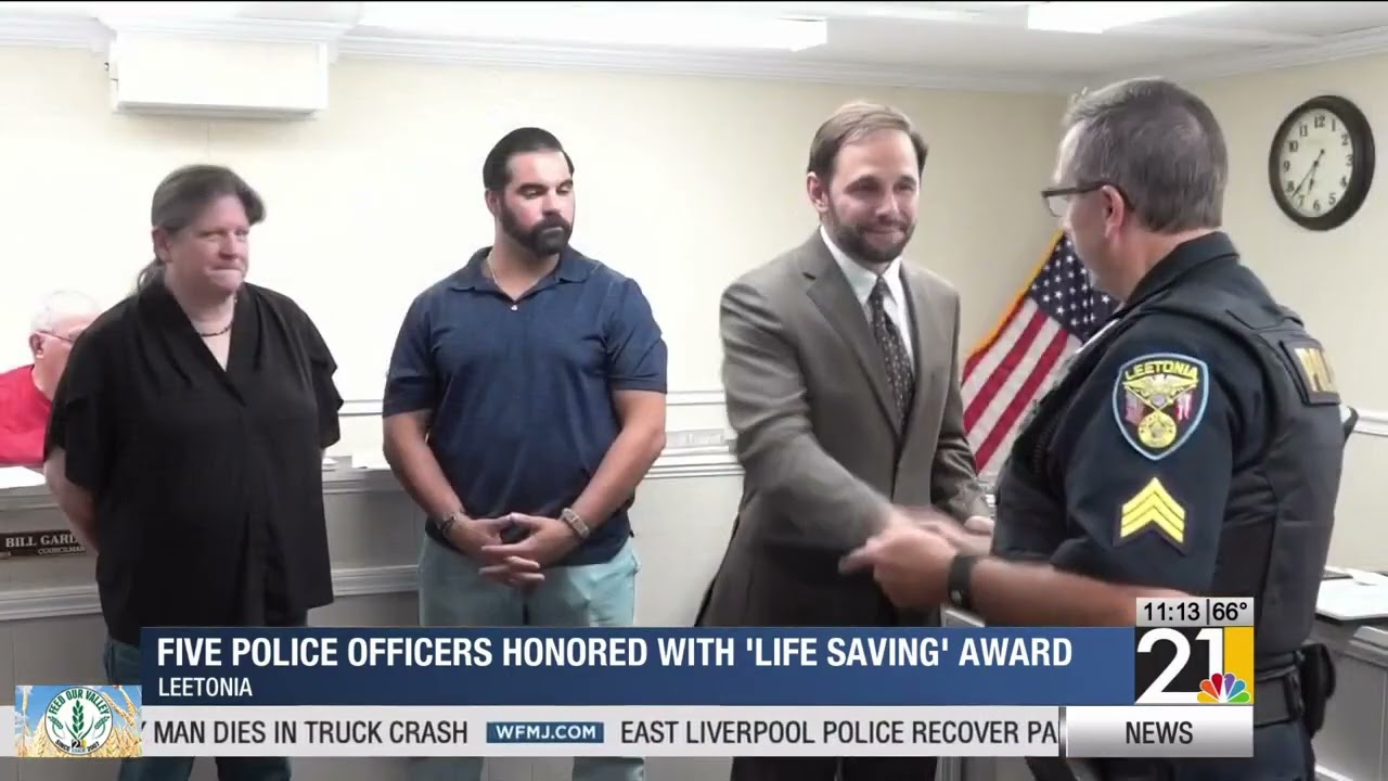 Five police officers honored with 'life saving' award