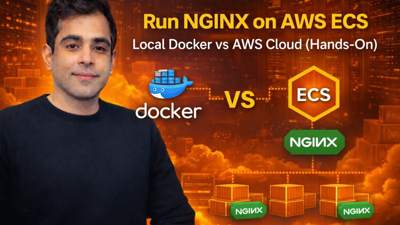 Run NGINX on AWS ECS | Local Docker vs AWS Cloud (Hands-On Demo)