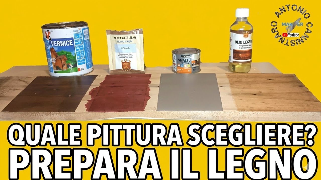 Preparazione del legno e scelta della pittura