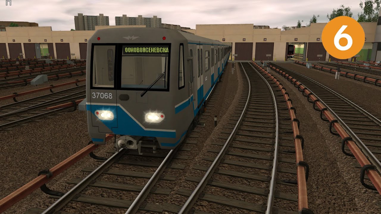 Калужско-Рижская линия ММ в Trainz 12 (выезд из ТЧ-10 и 2 путь)