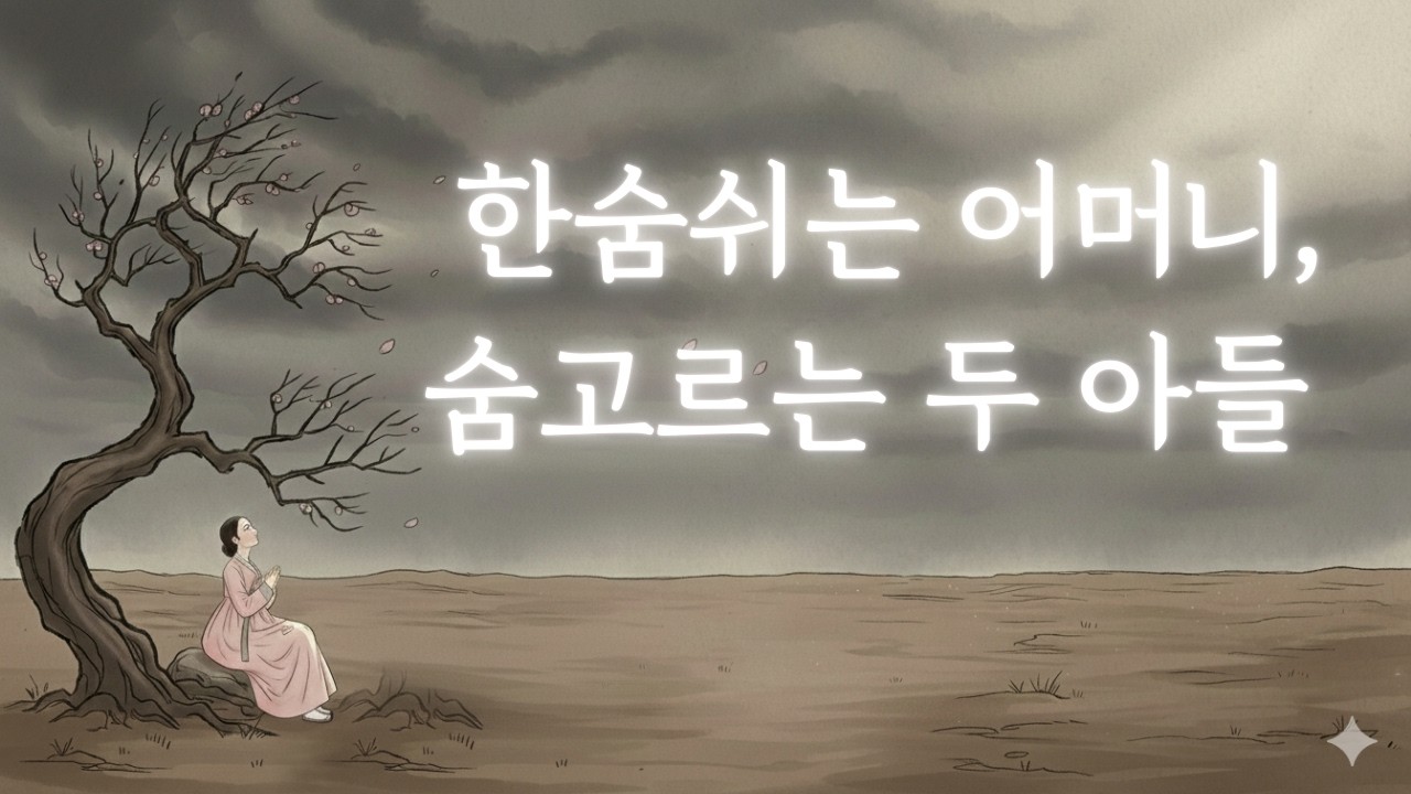 한숨쉬는 어머니, 숨고르는 두 아들 (떡전거리 이야기 with GOOGLE AI)