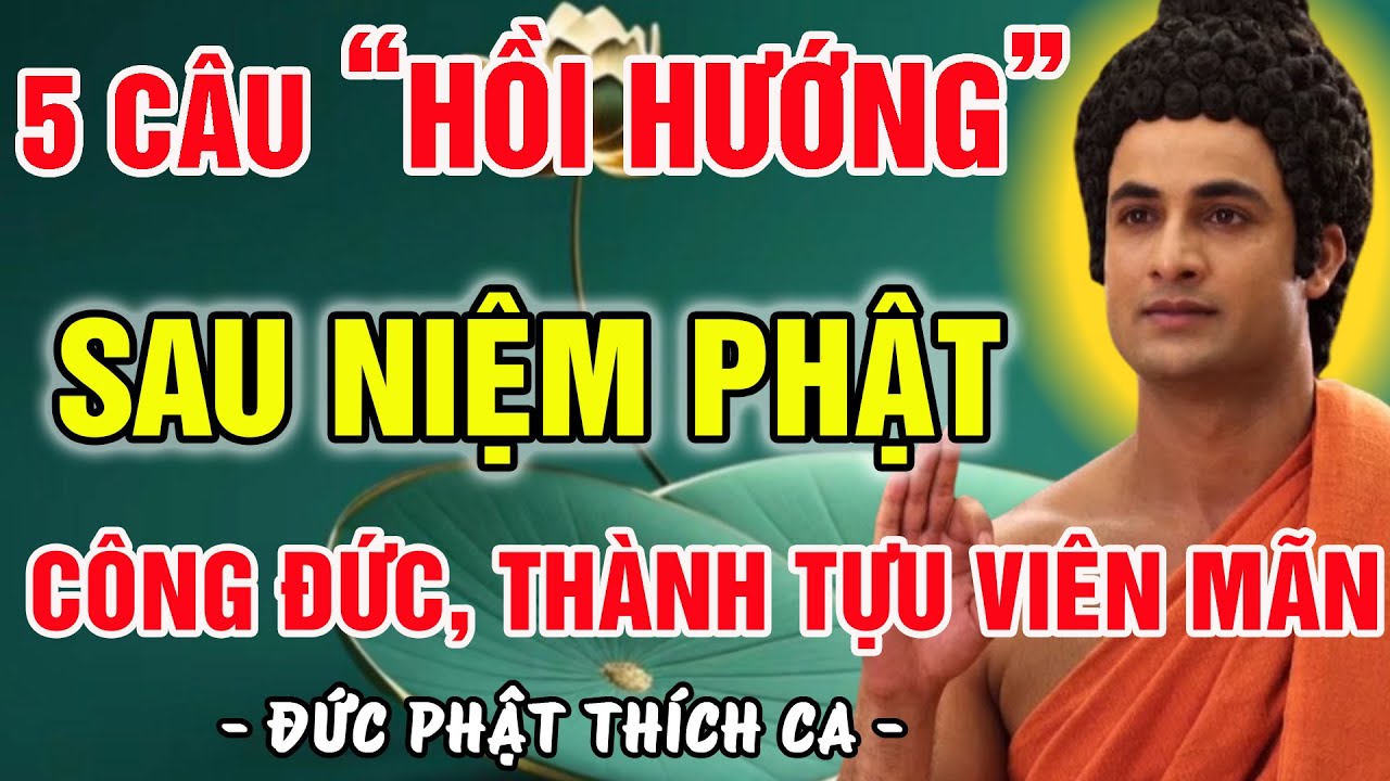 NIỆM PHẬT XONG! HỒI HƯỚNG 1 TRONG 5 CÂU NÀY, CÔNG ĐỨC TĂNG GẤP BỘI, ĐẠT THÀNH TỰU VIÊN MÃN