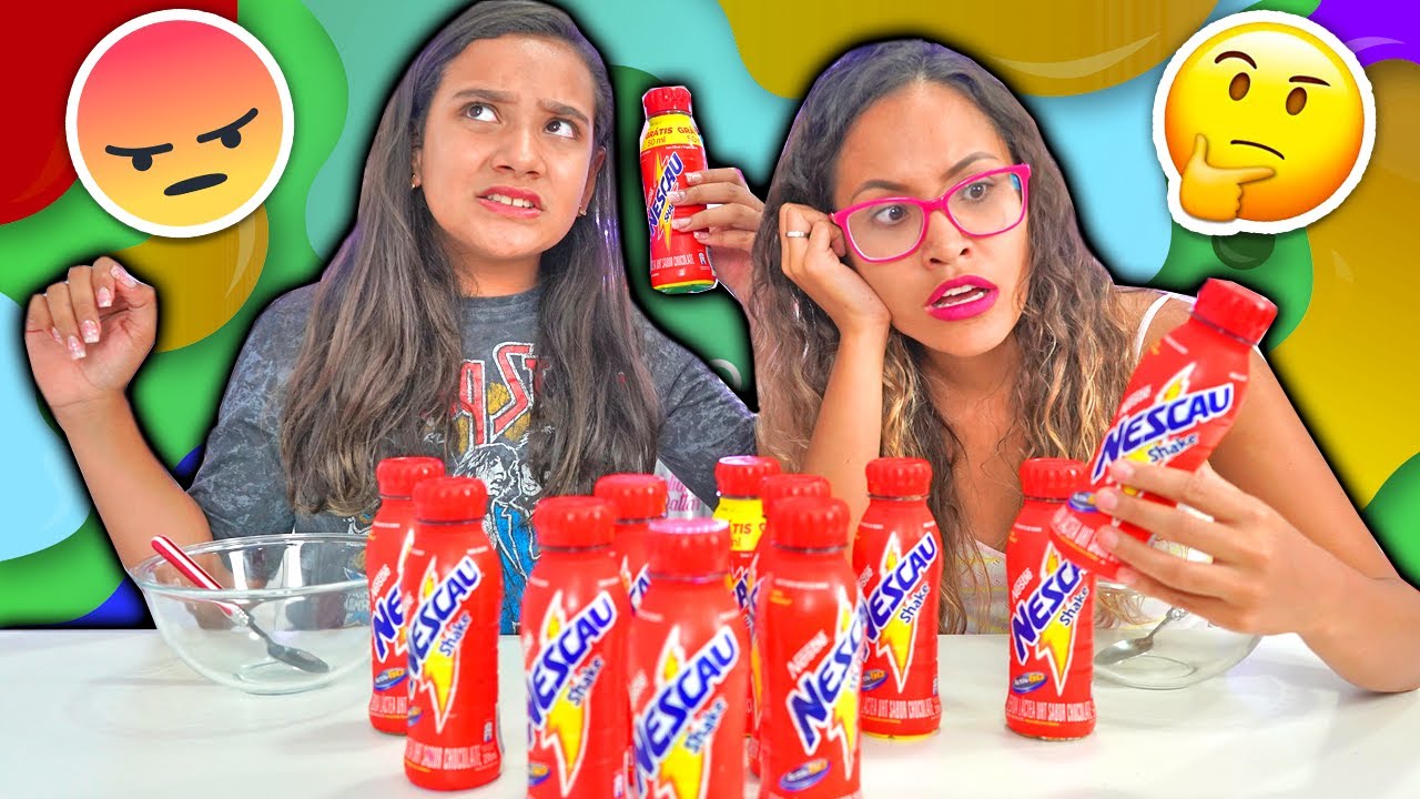 TENTE NÃO PEGAR O ACHOCOLATADO ERRADO! SLIME CHALLENGE - JULIANA BALTAR