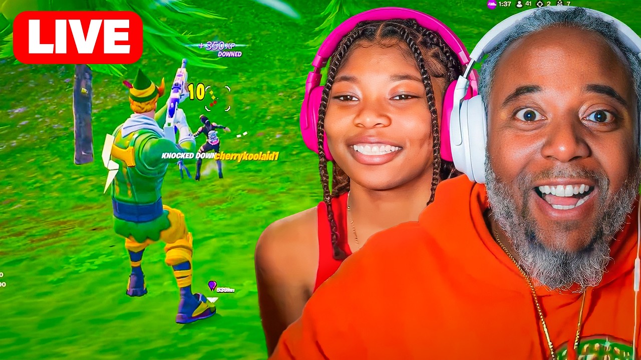 **LIVE** DADDY DAUGHTER FORTNITE DUOS (MUST WATCH) #epicpartner