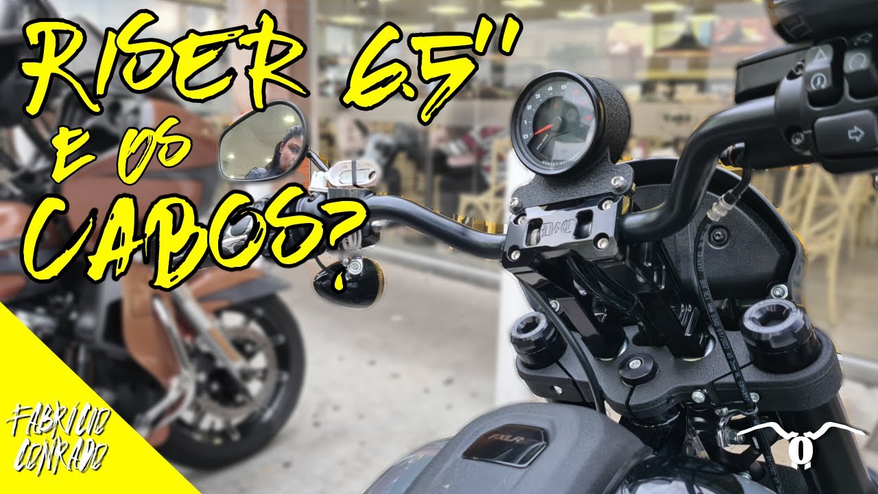 Riser de 6.5 com pullback O precisa trocar os cabos? e como fica?    Low Rider S 117