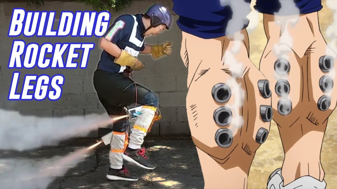 Building Rocket Legs (How Tenya's Gross Leg Holes/Quirk Works) | My Hero Academia Month!!!