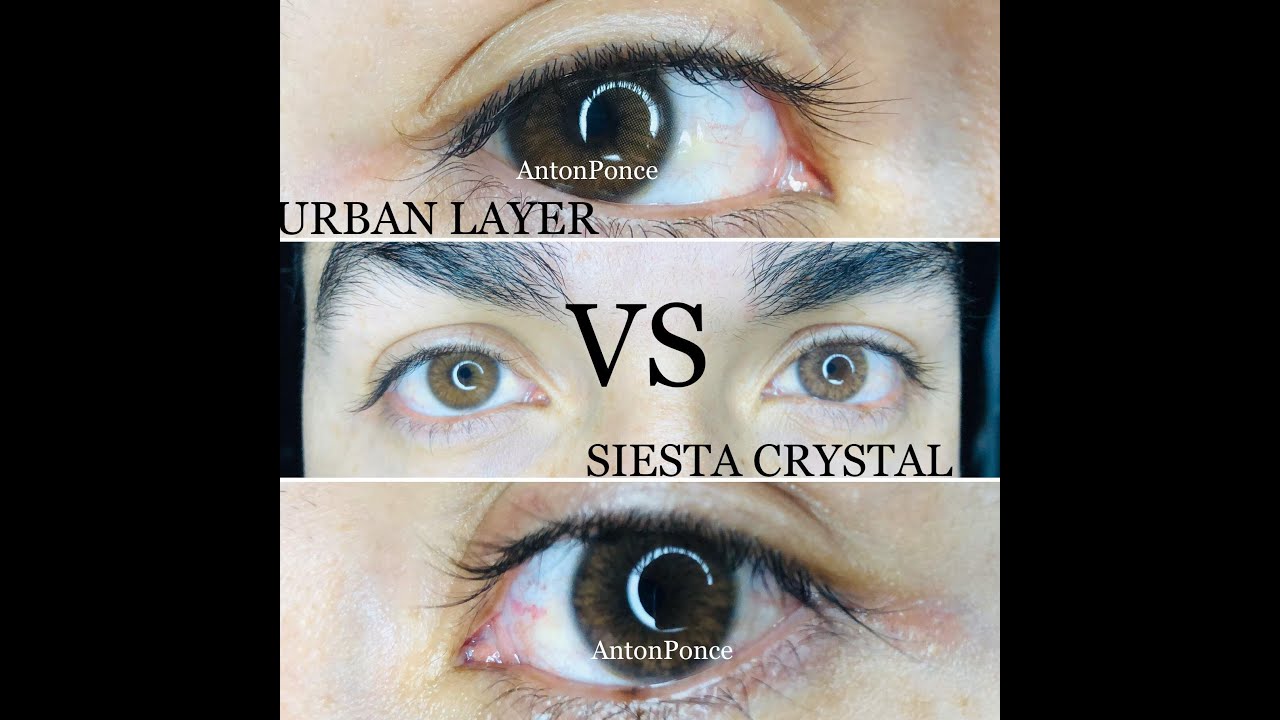 The most natural contact lens .!! URBAN LAYER VS SIESTA CRYSTAL