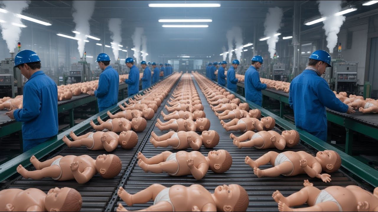 Inside a Massive $100M Doll Factory: How Realistic Vinyl Dolls are Made (Full Process)