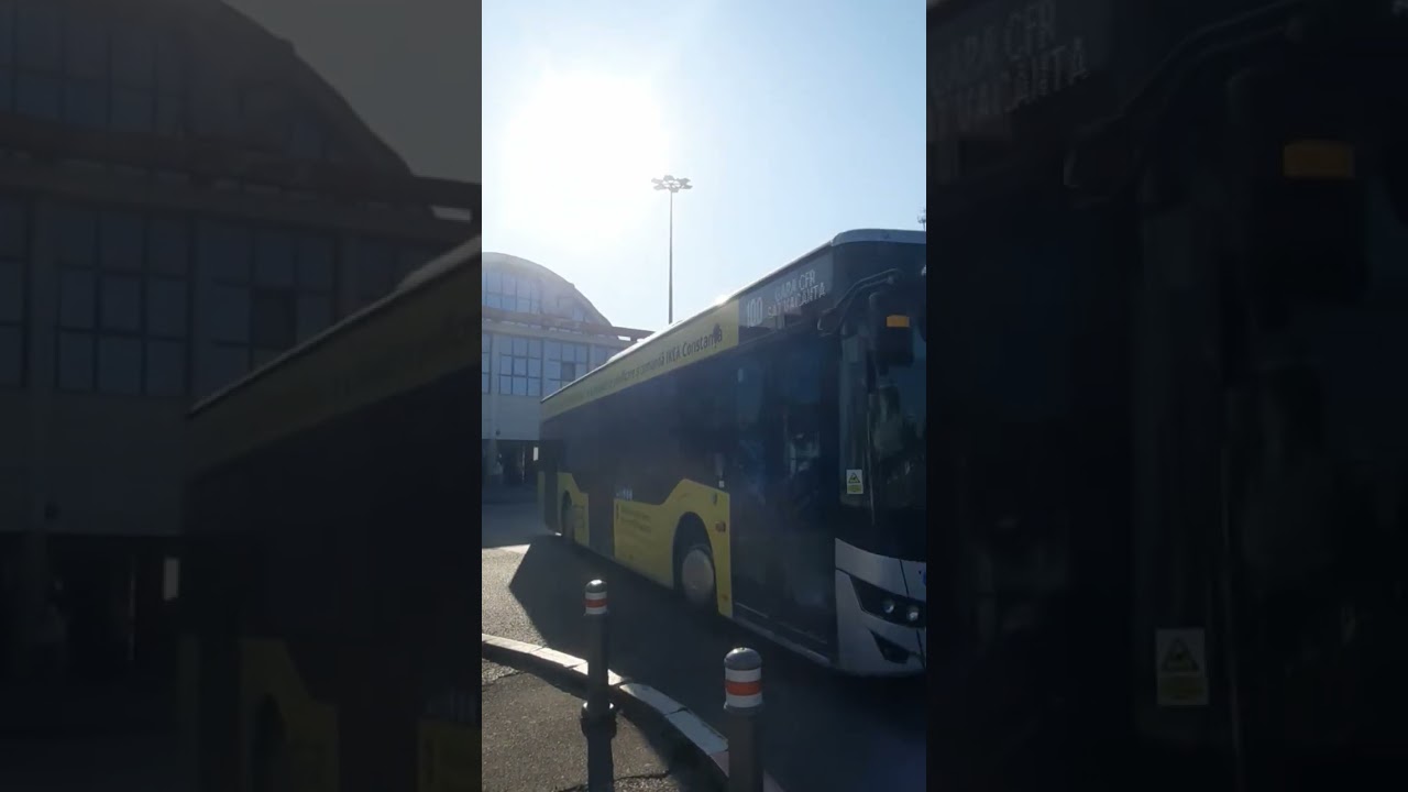 autobuz Isuzu Cityport CT13BFI pe linia 100 &icirc;n zona garii