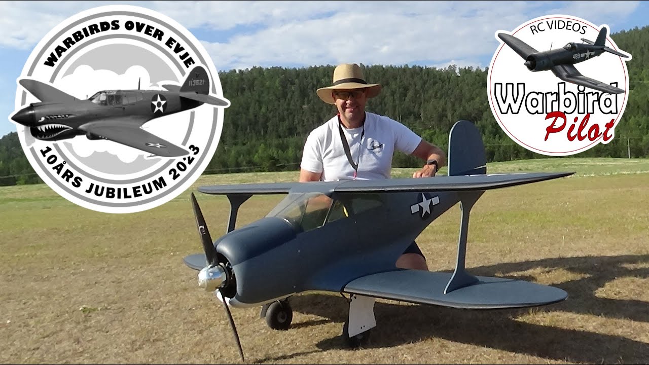 Warbirds over Evje 2023 Byron Staggerwing with Saito fg-60r3 engine