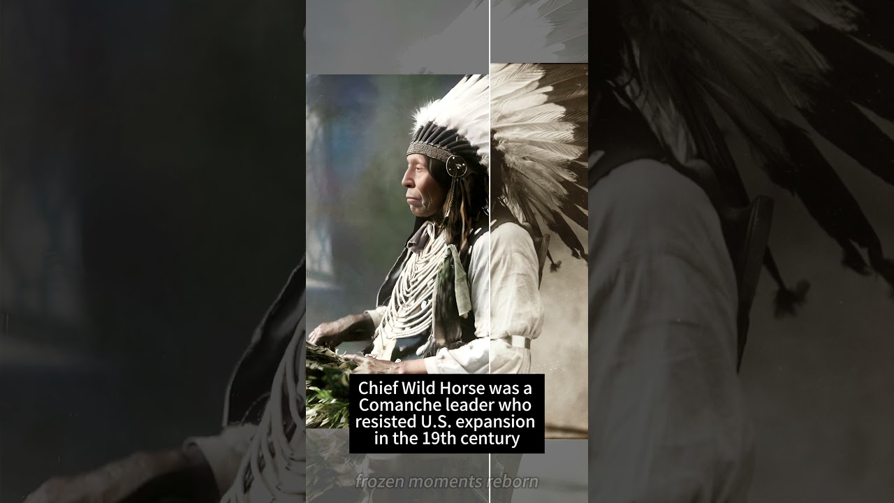 Brought to Life: Comanche Chief Wild Horse (1800s) #NativeAmerican#Comanche #ChiefWildHorse
