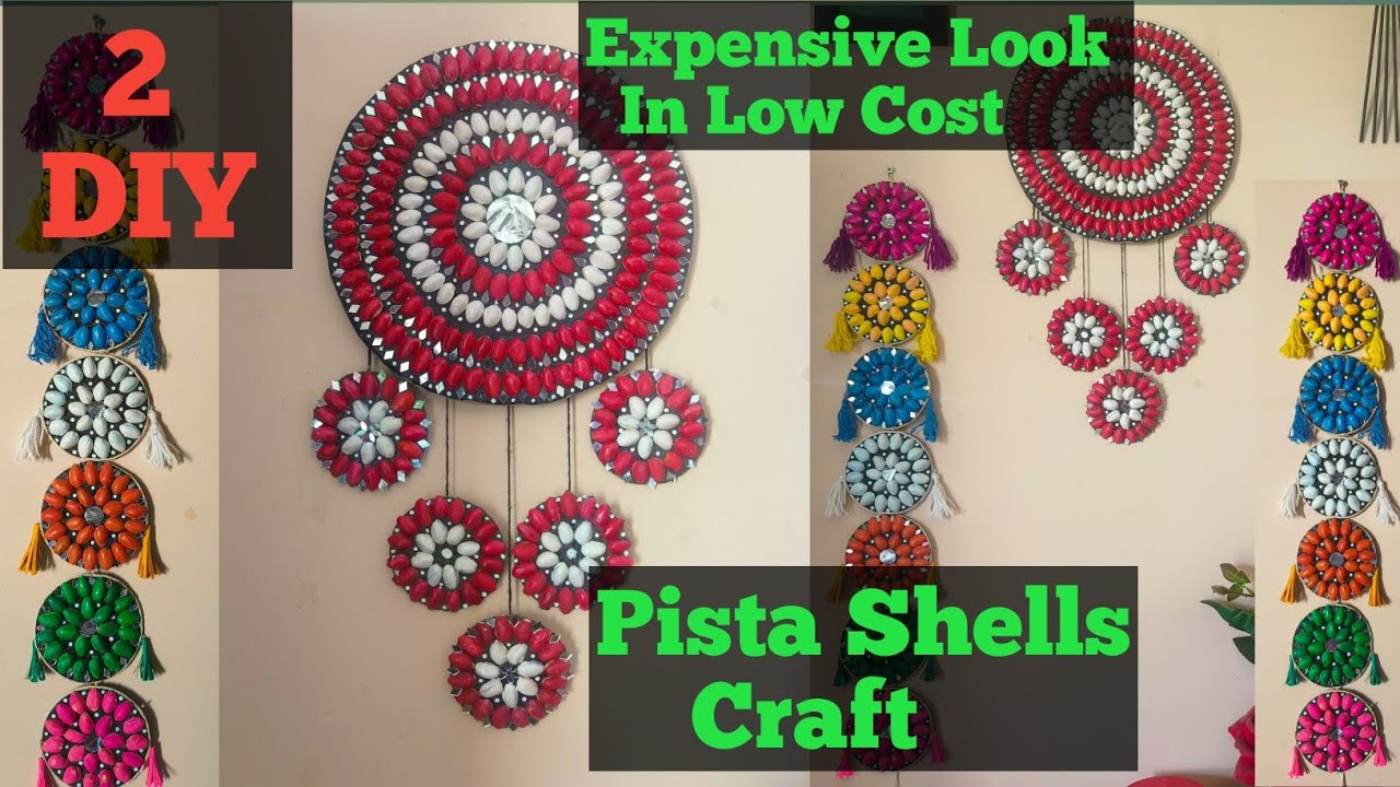 2 INCREDIBLE Pista Shell Crafts Wall Hanging | DIY Home Decor| DIY Dream Catcher | Pista Shell Craft